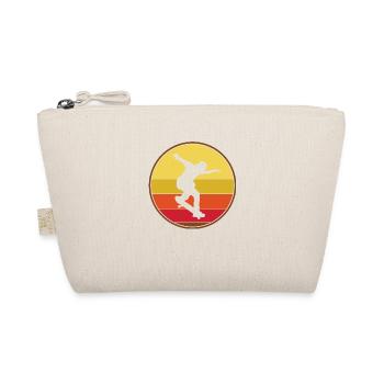 Skateboarder Skateboard Skater - Organic Pouch - nature - Front