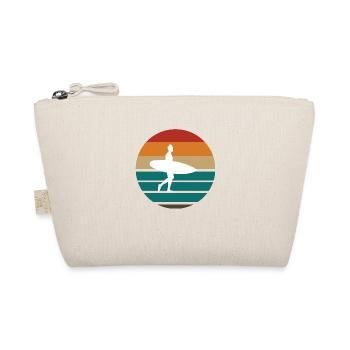 Surfing Surfboard Surfer Gift Idea - Organic Pouch - nature - Front