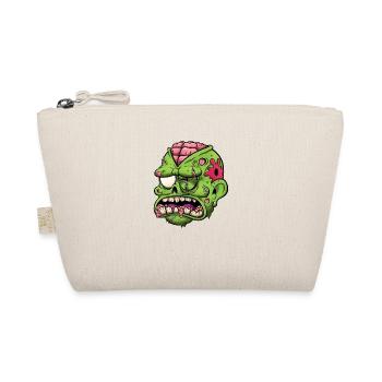 Wounded Zombie Head - Organic Pouch - nature - Front