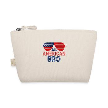 All American Bro rote und weiße Sonnengläser - Bio-Täschchen - Natur - Vorne