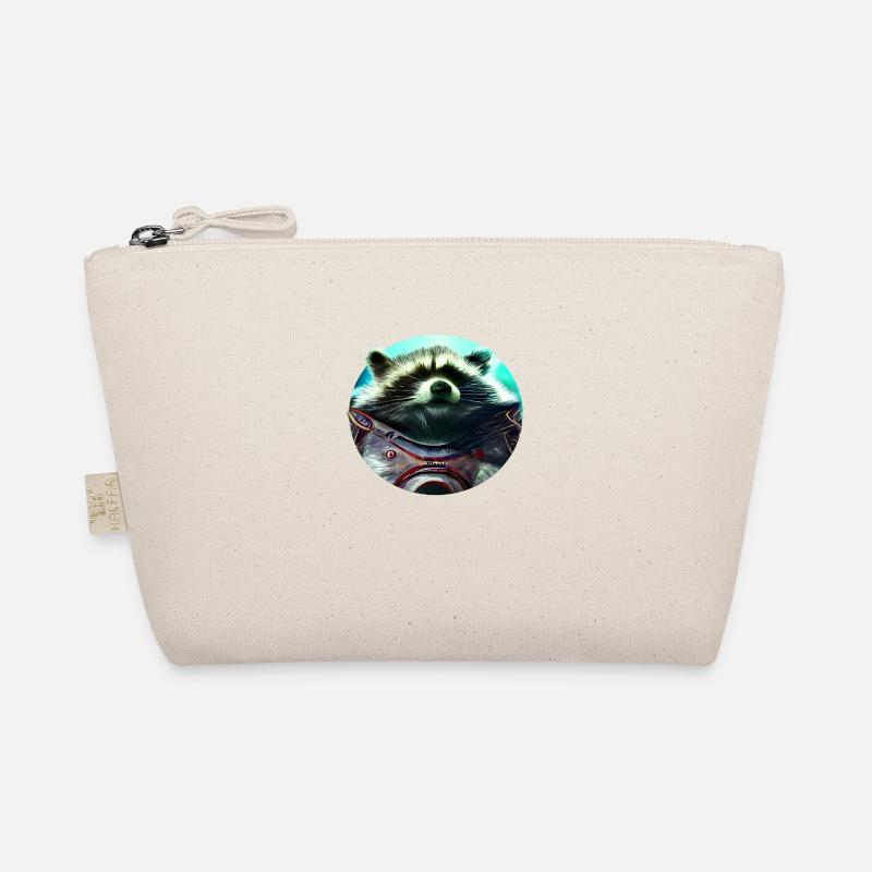 space raccoon - Bio-Täschchen - Natur