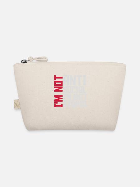 not antisocial anti stupid - Organic Pouch - nature - Front
