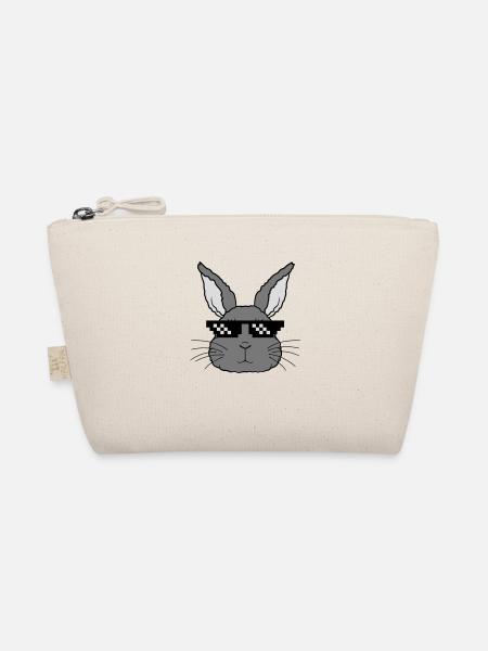 Hase deal with it - Organic Pouch - nature - Front