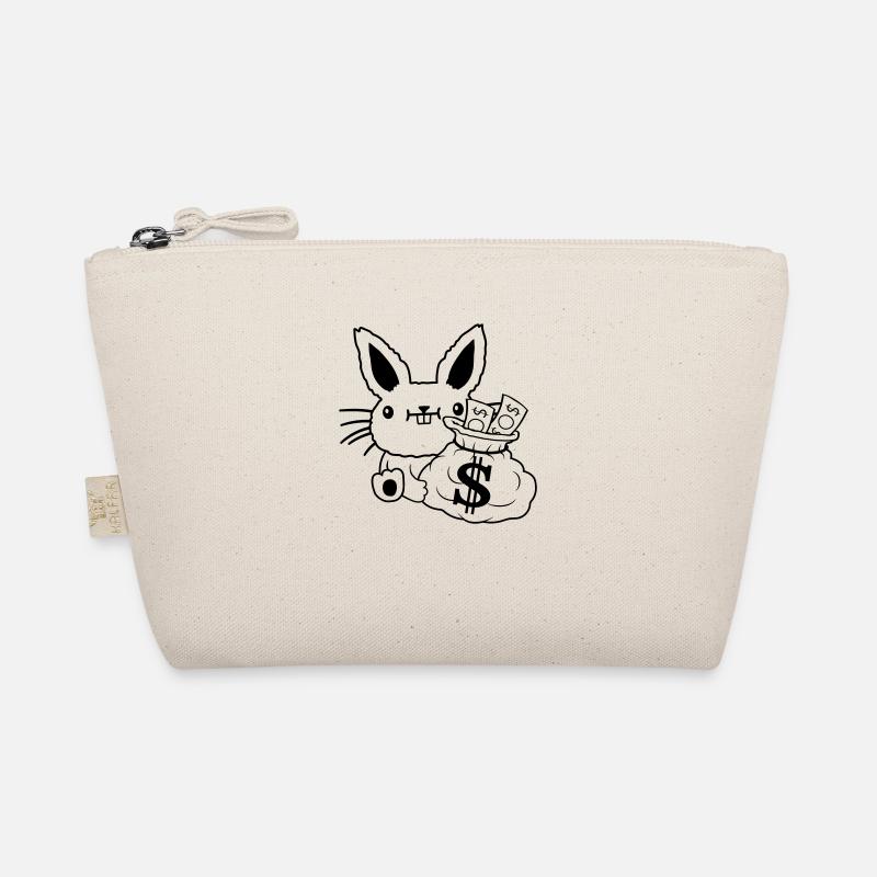Geldsack reicher Osterhase Geldscheine Bio-Täschchen