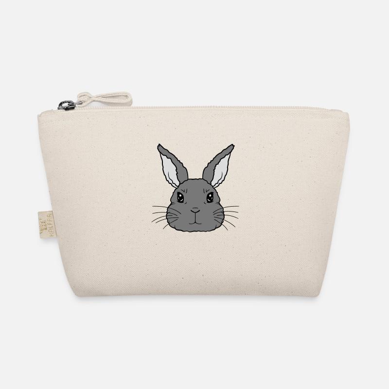 Niedlicher kleiner Hase Gesicht Bio-Täschchen