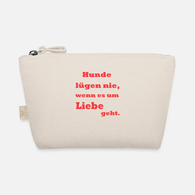 Hunde lügen nie... * Farbänderungen möglich - Bio-Täschchen - Natur