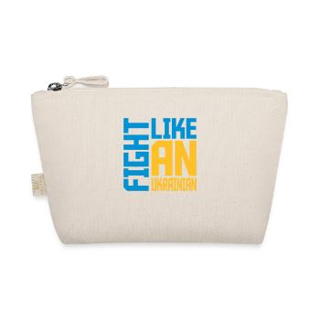 fight like ukrainians quote - Organic Pouch - nature - Front