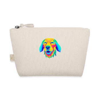 Psychedelischer Hund - Bio-Täschchen - Natur - Vorne