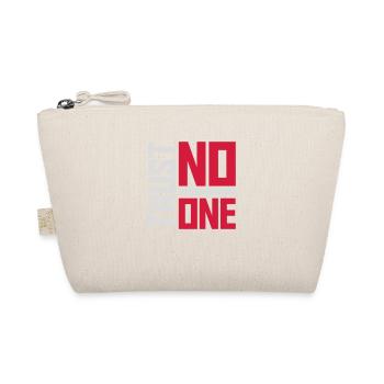 trust no one quote - Organic Pouch - nature - Front