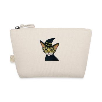 Halloween Witch Cat Cute Ghost Occult Cats - Organic Pouch - nature - Front