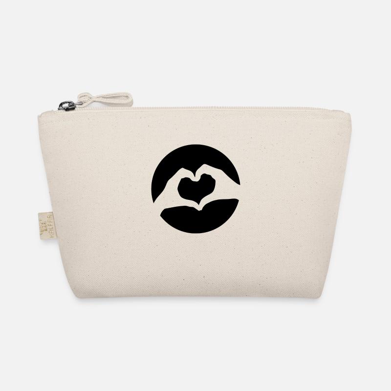Heart with hands Hand heart <3 Organic Pouch