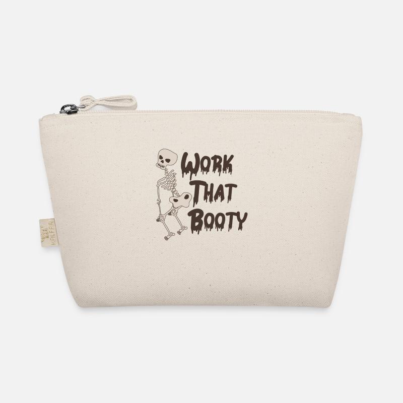 Funny Halloween Skeleton - Work that Booty, Twerk Organic Pouch