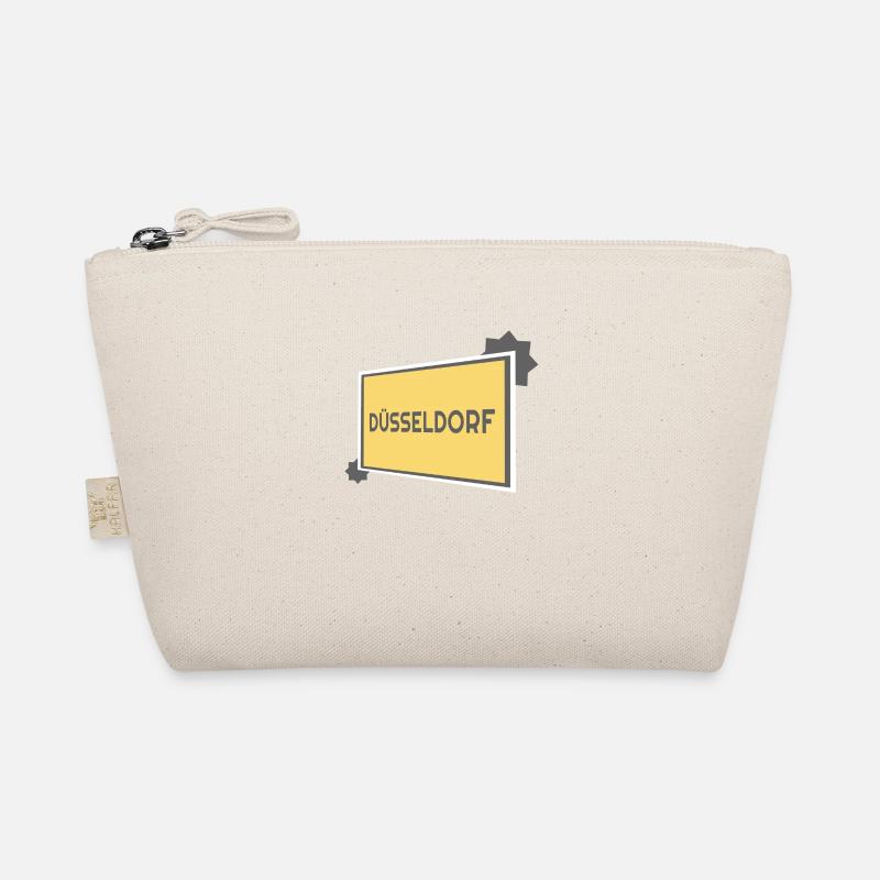 Düsseldorf Ortsschild - modern grey Bio-Täschchen
