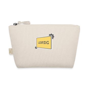 Leipzig Ortsschild - modern grey - Bio-Täschchen - Natur - Vorne