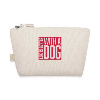 better with a dog - Bio-Täschchen - Natur - Vorne