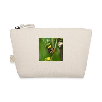 Hummel auf gelber Blüte - Bio-Täschchen - Natur - Vorne
