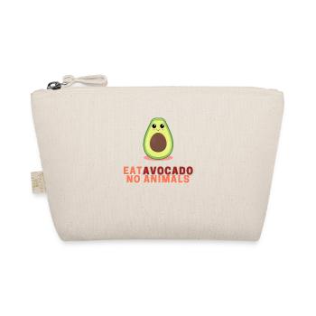 Eat Avocado No Animals - Organic Pouch - nature - Front