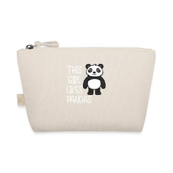 Une fille aime de jolis pandas citation ironique - Trousse biologique - nature - Devant