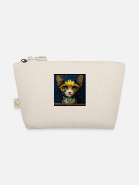SĂŒĂe Katze im Van-Gogh-Stil, sehr detailliert - Bio-TĂ€schchen - Natur
