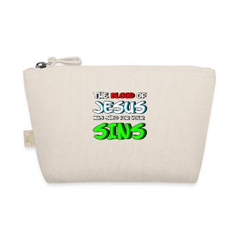 Shed 4 Your Sins - Jesus Saves - Organic Pouch - nature - Front