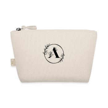 Floral Letter A - Organic Pouch - nature - Front