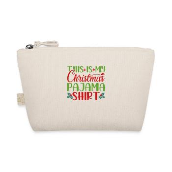 this is my christmas pajama shirt - Trousse biologique - nature - Devant