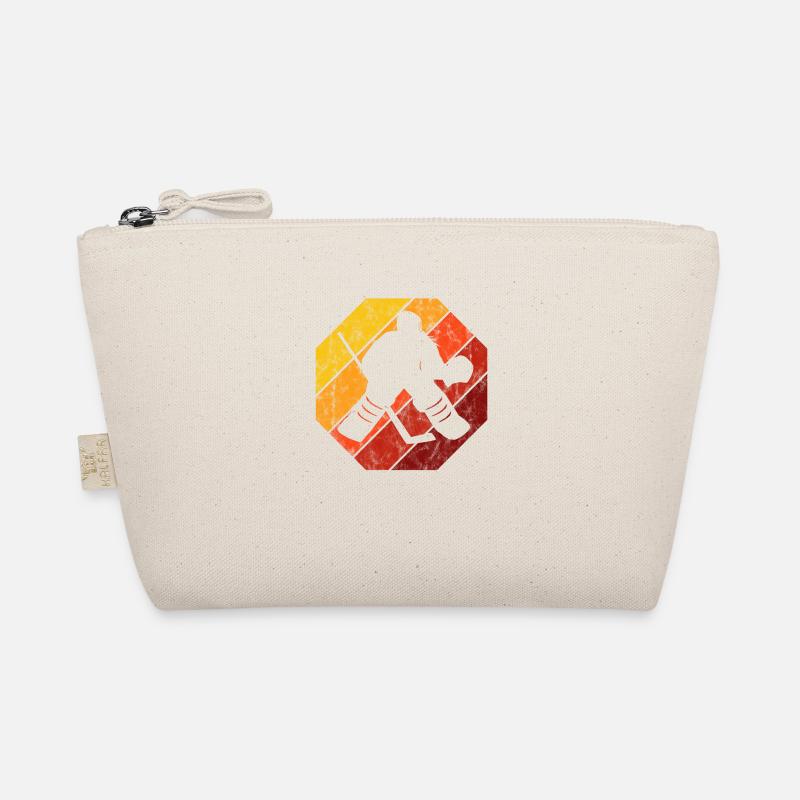 Eishockey im retro oder vintage Style für Kinder Bio-Täschchen