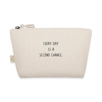 Every day is a second chance - Organic Pouch - nature - Front