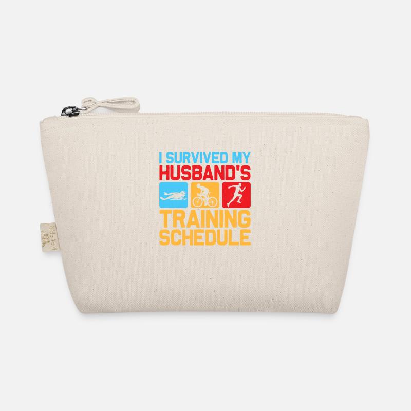 I survived my husband's training schedule Tri Tri Bio-Täschchen