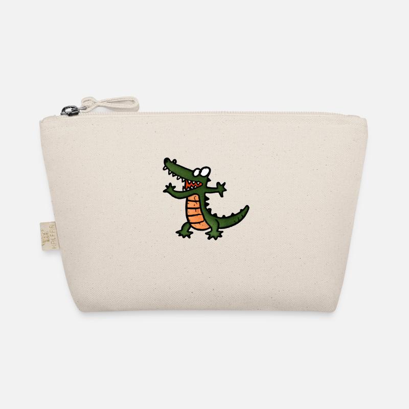 Krokodil-Reptil Bio-Täschchen