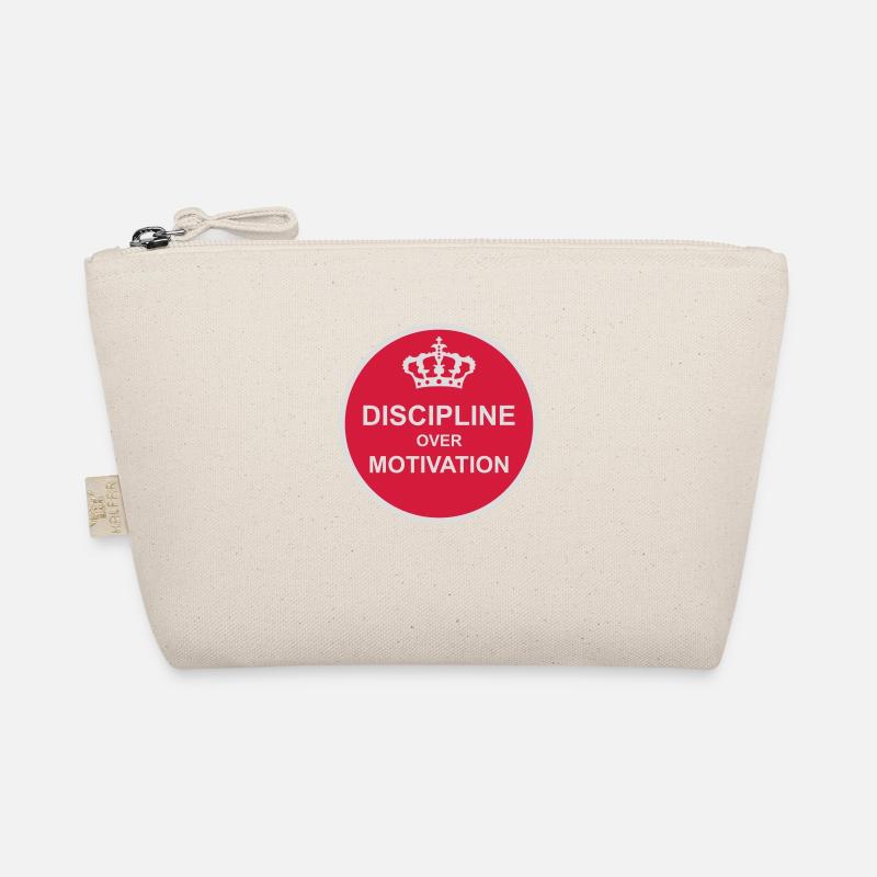 discipline over motivation quote Organic Pouch