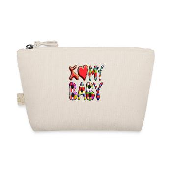 I love / heart my Baby - Organic Pouch - nature - Front