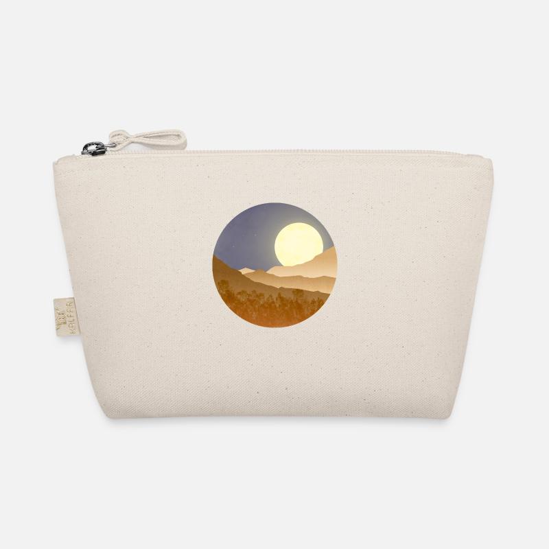 Lune dans le paysage nocturne Trousse biologique