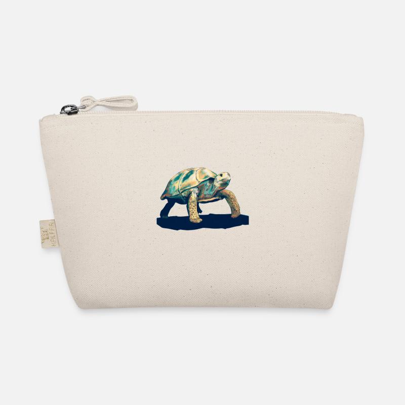 Turtle Illustration Organic Pouch