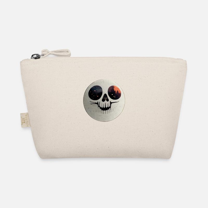 Happy Skull - Bio-Täschchen - Natur