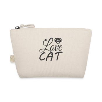 Love Cat - Organic Pouch - nature - Front