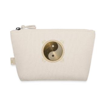 golden Dragon Yin Yang flower of live sun energy - Organic Pouch - nature - Front