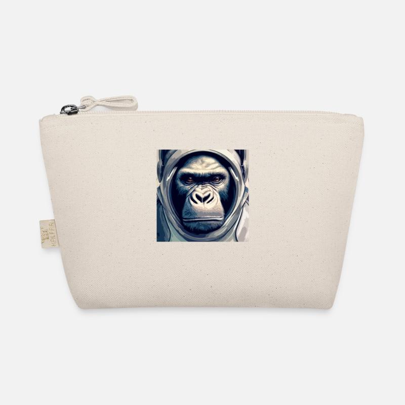 Astronaut monkey, with spacesuit Organic Pouch