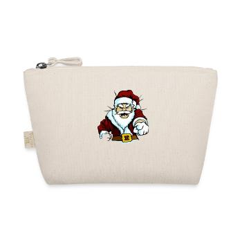 Weihnachtsmann - Bio-Täschchen - Natur - Vorne