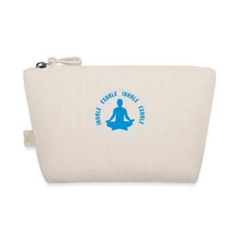 inhale exhale yoga Zitat - Bio-Täschchen - Natur - Vorne