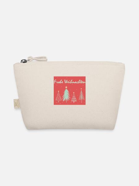 Frohe Weihnachten - Bio-Täschchen - Natur