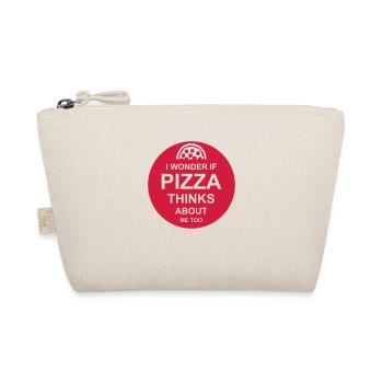 pizza thinks about me - Organic Pouch - nature - Front