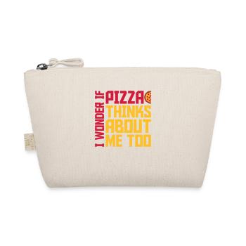 pizza thinks about me - Organic Pouch - nature - Front
