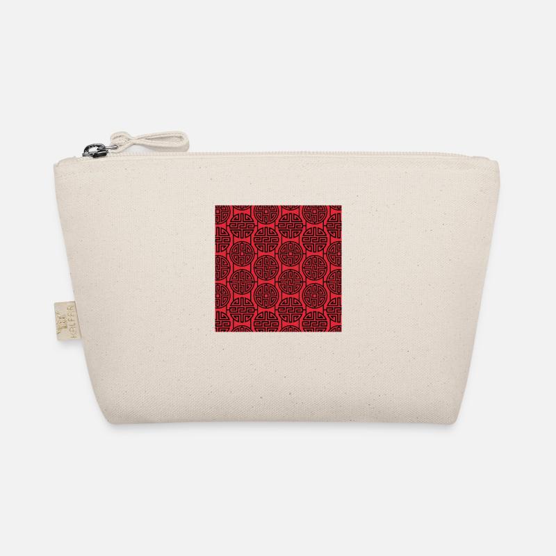 Chinese pattern - Organic Pouch - nature