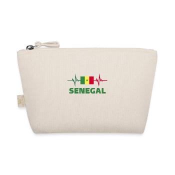 Senegal Football 2022 Heartbeat Senegal Football - Organic Pouch - nature - Front