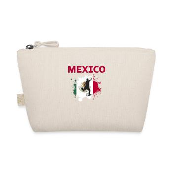 Mexiko Fußball 2022 Mexikanischer Fußballfan - Bio-Täschchen - Natur - Vorne