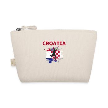 Croatia Football 2022 Fan des kroatischen Fußballs - Bio-Täschchen - Natur - Vorne