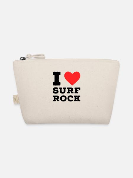 I love surf rock - Organic Pouch - nature - Front