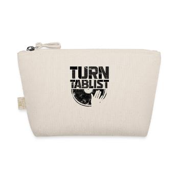 Turntablist Dj Mix Vinyl Hip-Hop Music - Organic Pouch - nature - Front