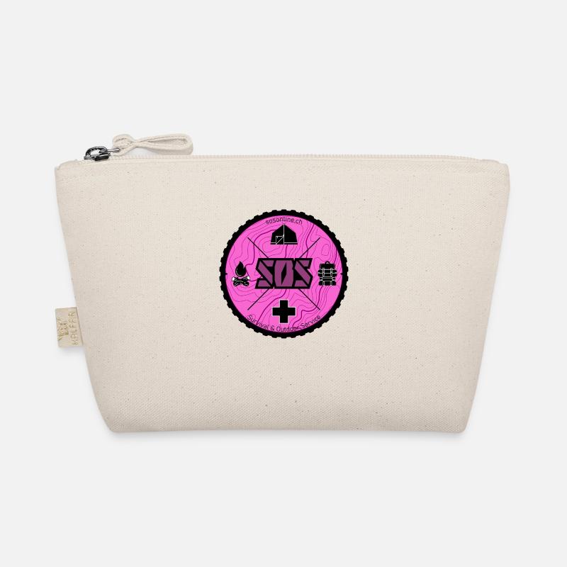 SOS logo pink - Organic Pouch - nature